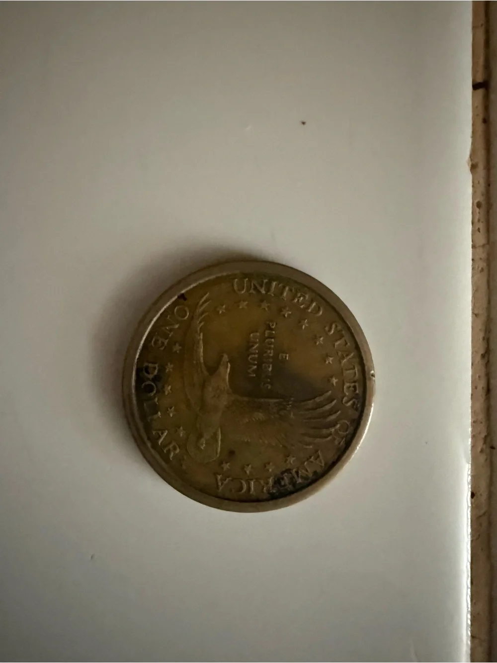 Gold-Colored Decorative Coin Accent for Home Office Crafts